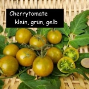 Cherrytomate (klein, grün, gelb)