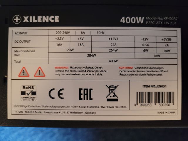 XILENCE 400 W