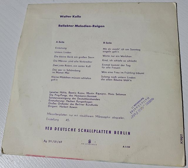 Walter Kollo – Beliebter Melodienreigen