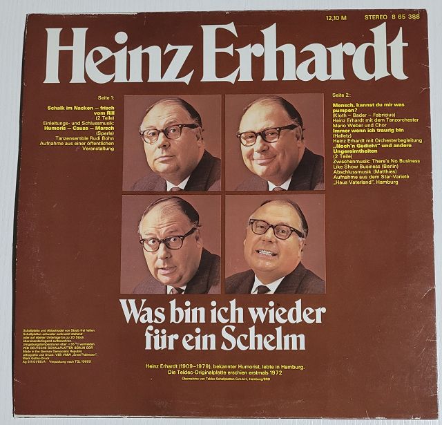 Heinz Erhardt – Was Bin Ich Wieder Für Ein Schelm