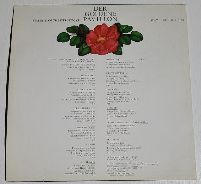 Various – Der Goldene Pavillon - Beliebte Orchesterstücke