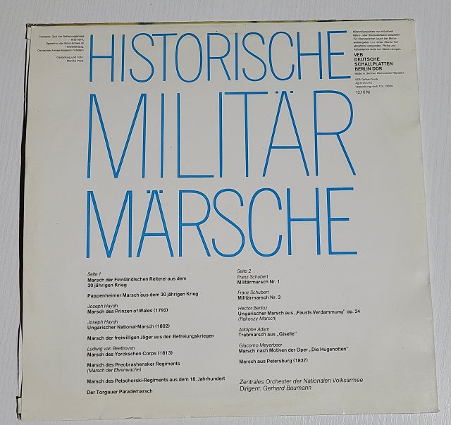 Zentrales Orchester Der Nationalen Volksarmee – Historische Militärmärsche