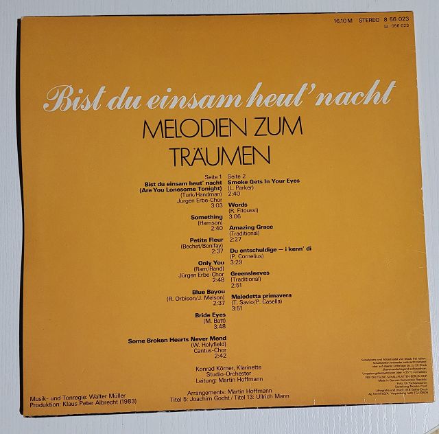 Bist du einsam heut' nacht