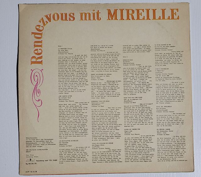 Mireille Mathieu – Rendezvous Mit Mireille