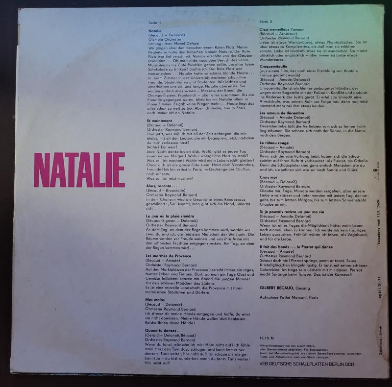 Gilbert Bécaud – Natalie