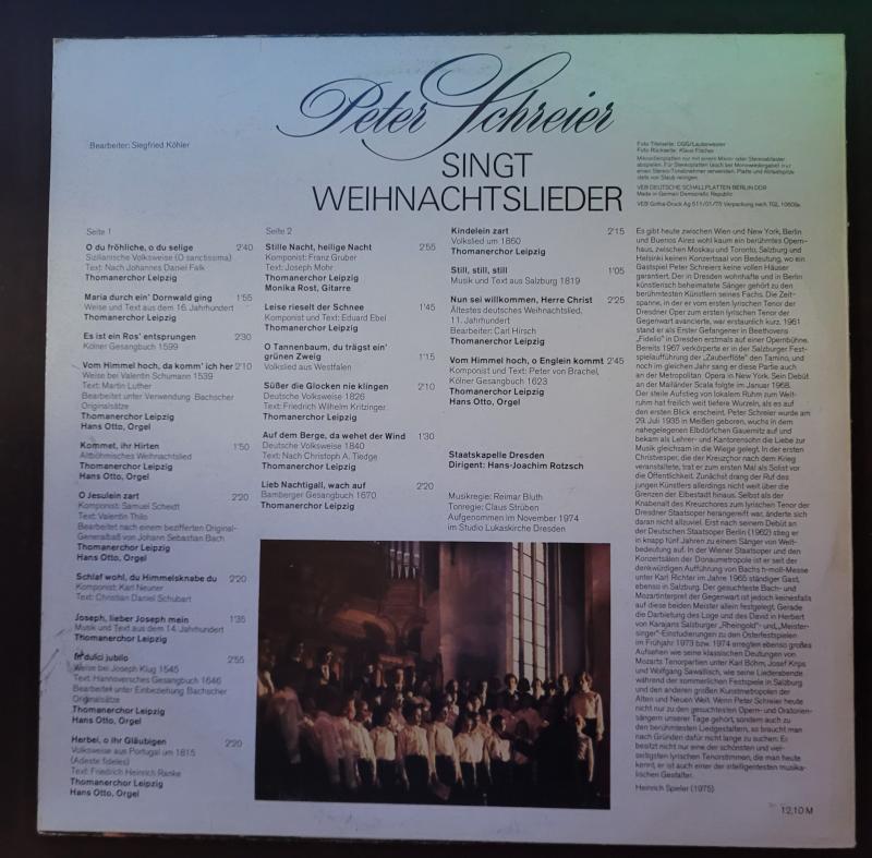 Peter Schreier – Peter Schreier Singt Weihnachtslieder