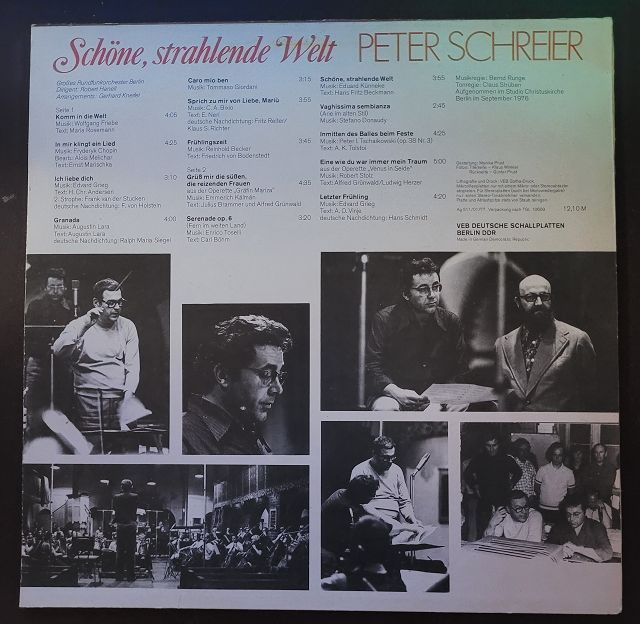 Peter Schreier – Schöne, Strahlende Welt