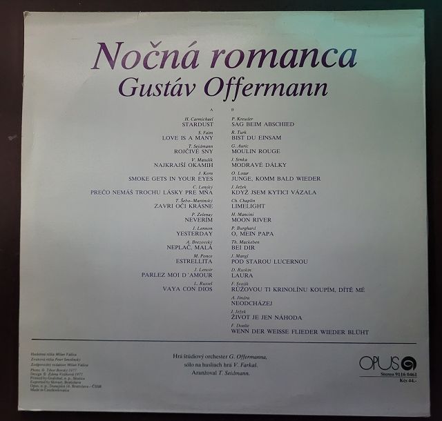 Orchester Gustáva Offermanna – Nočná Romanca (Night Romance)