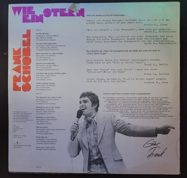 Frank Schöbel – Wie Ein Stern