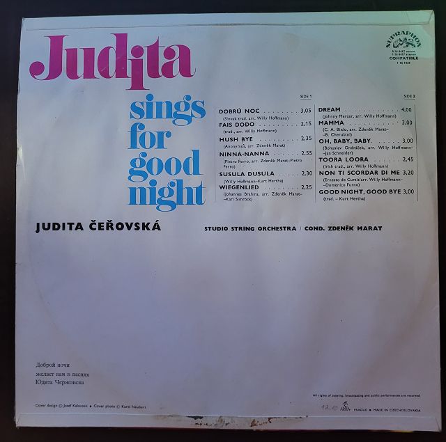 Judita Čeřovská – Judita Sings For Good Night
