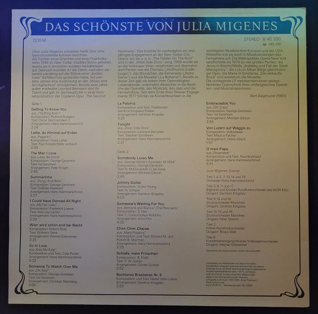 Julia Migenes – Das Schönste Von Julia Migenes