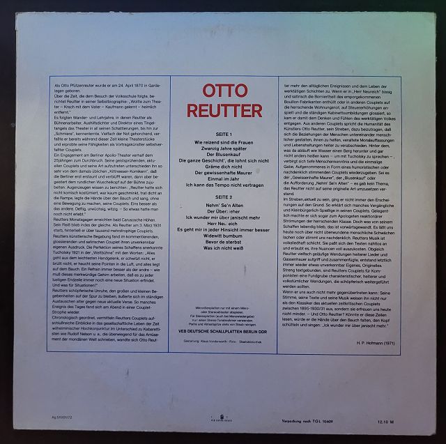 Otto Reutter – Otto Reutter