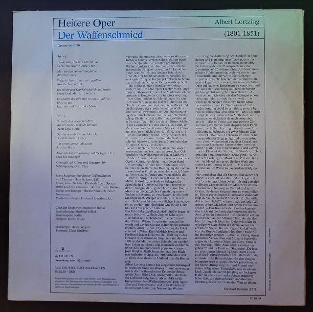 Albert Lortzing – Der Waffenschmied (Opernquerschnitt)