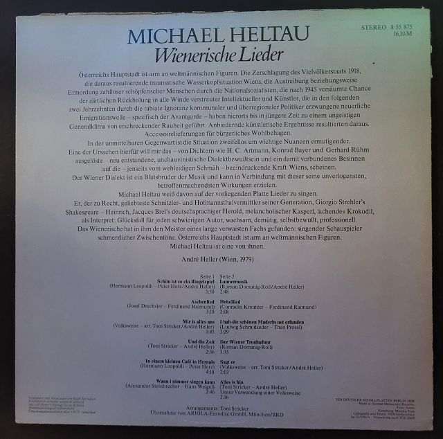 Michael Heltau – Wienerische Lieder