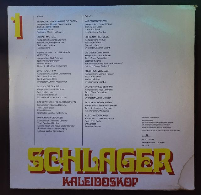 Various – Schlager-Kaleidoskop 1/71