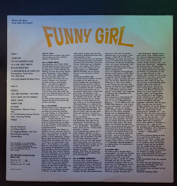 Barbra Streisand, Omar Sharif – Funny Girl (Original Filmmusik)