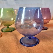6 Gläser Cognac  original DDR Design um 1960
