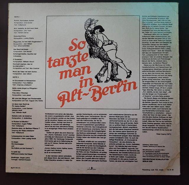 Ballhausorchester Kurt Beyer – So Tanzte Man In Alt-Berlin