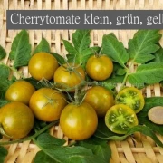 Cherrytomate (klein, grün, gelb)