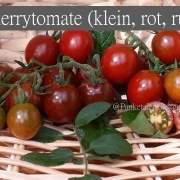 Cherrytomate (klein, rot, rund)