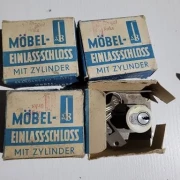 DDR Möbel Einlaßschloß mit kleinem Sicherheitszylinder