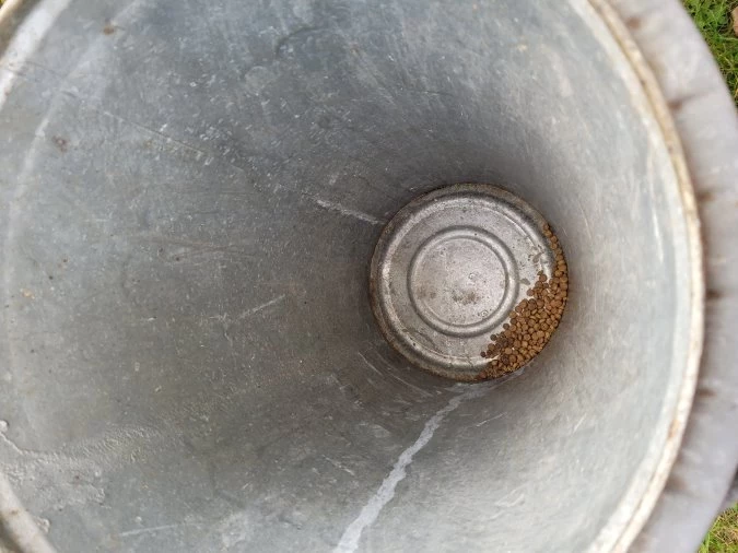 DDR Mülltonne verzinkt verzinkte Tonne DMV 1990 Loft Deko Ostalgie