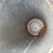DDR Mülltonne verzinkt verzinkte Tonne DMV 1990 Loft Deko Ostalgie