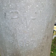 DDR Mülltonne verzinkt verzinkte Tonne DMV 1990 Loft Deko Ostalgie